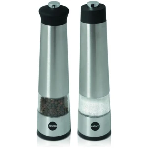 Afbeelding van Eldom - Peper- & Zoutstellen - Set van 2 - Peper en Zout Molen - op 4x AA batterij (Excl.) -Electrische