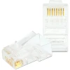 Afbeelding van RJ45 Connector Pass-Through – Cat6 FTP – 8P8C – Vergulde Contacten – Netwerkstekker - 100 Stuks