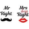Afbeelding van Keukenschort - "Mr. Right" - 80 x 70 cm - 200 g/m² 1 Stuks [DA00282A] - fb35 c3e6 48dc 8fa7