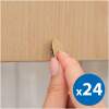 Afbeelding van Zelfklevende schroefafdekkers / stickers / plakkers - 13 mm - eikenhout - 24 stuks [56214B] - fb3b 2ce6 4962