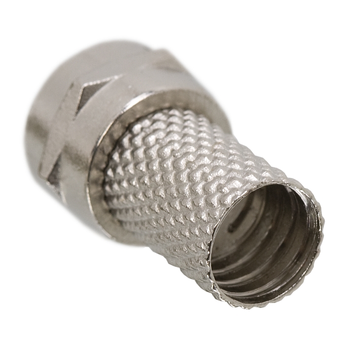 Afbeelding van 25x F-Connector Schroefbaar – F-Stekker voor RG6 Coaxkabel – Zinken Coax Aansluiting voor TV &