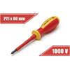 Afbeelding van Geïsoleerde Kruiskop Schroevendraaier PZ1 x 80 mm - 1000V, Magnetische Punt, VDE-getest [10571] - fc55 fb2a