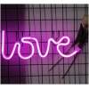 Afbeelding van LED Love Lamp – Neon Roze –Wandmontage - Batterij – Sfeerverlichting voor Mancave, Bar of Slaapkamer