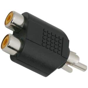Afbeelding van 10x RCA Y-Adapter – 2x RCA Vrouwelijk naar 1x RCA Mannelijk – Audio/Video Splitter Connector - 10 Stuks