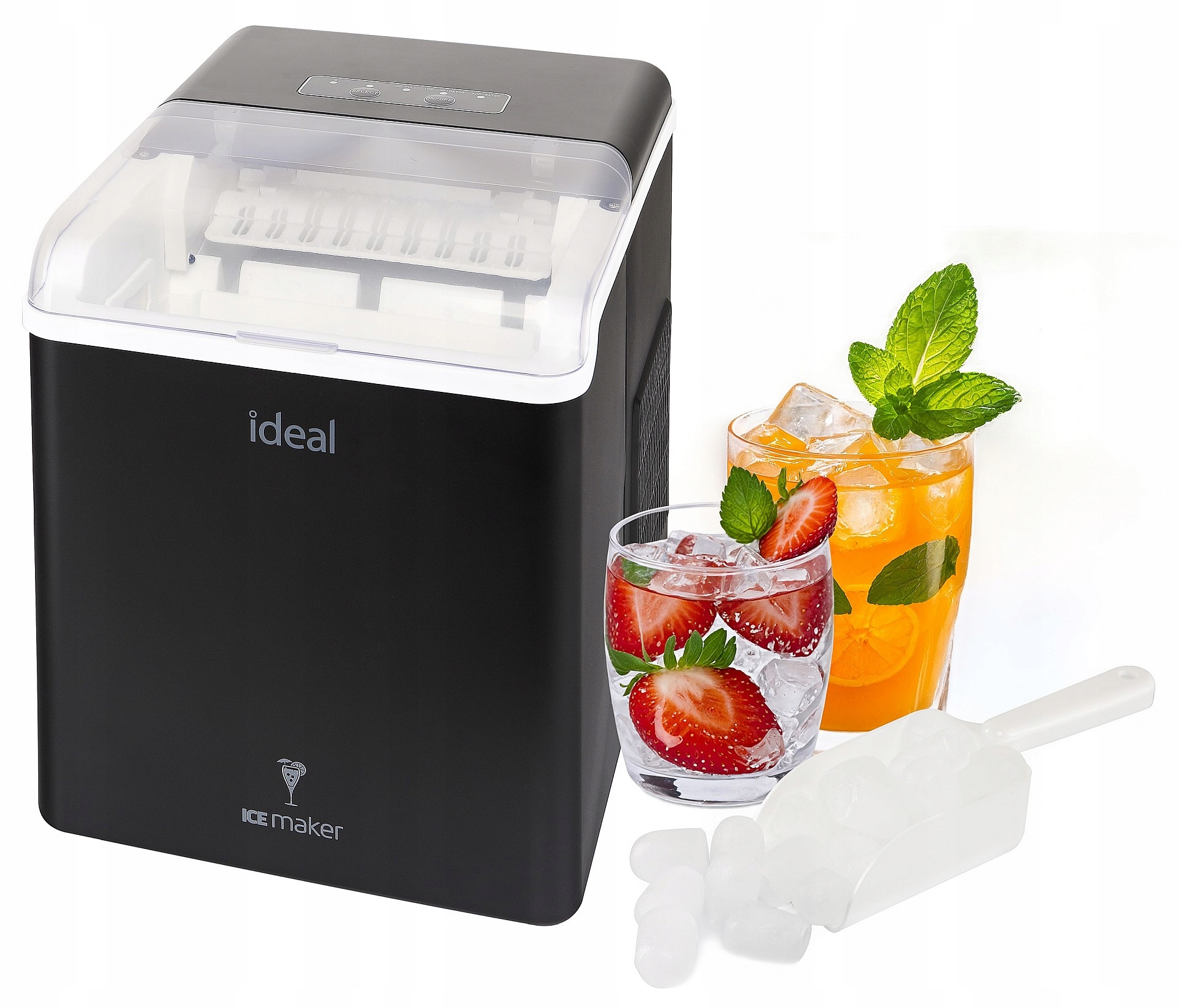 Afbeelding van ELDOM - Ideal IJsmachine / Ijsblokjes Machine met Deksel– 12 kg/24 u – 100 W – 1,3 L reservoir