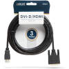 Afbeelding van DVI-D naar HDMI Kabel 3m - 4K Ondersteuning, Gold Plated, Dubbele Schermbeveiliging [20381] - 0050 67ef 4d4e