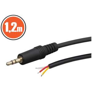 Afbeelding van Stereo JACK Kabel 3,5 mm - 1,2 m Dunne Audiokabel voor TV, Laptop & Multimedia Apparatuur [20102] - 013a