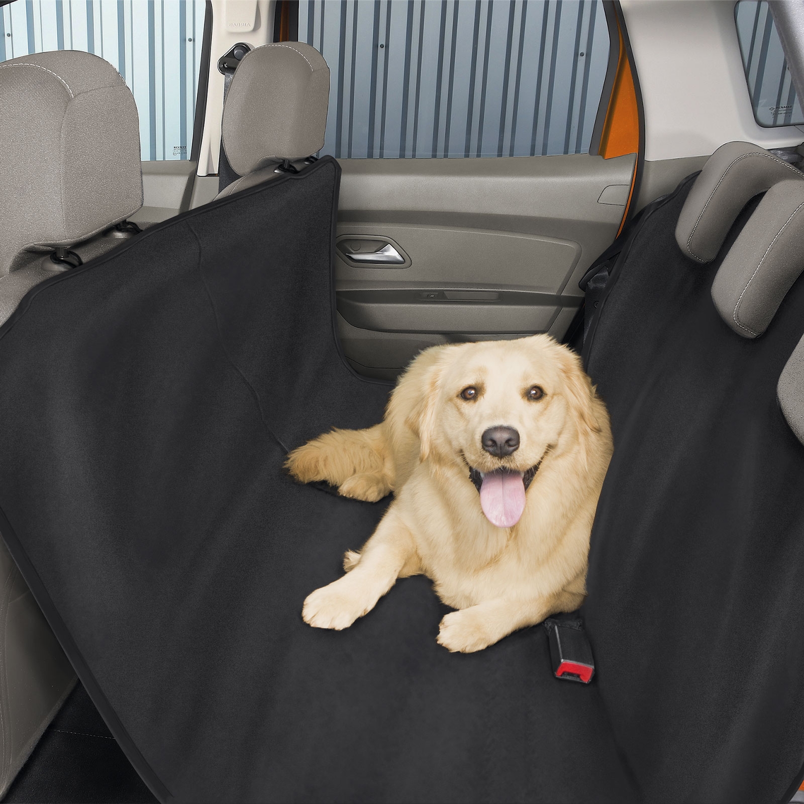 Afbeelding van Auto Achterbank Beschermhoes voor Huisdieren 130 x 160 cm – Waterafstotende Zwarte Autostoelhoes voor Hond