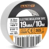 Afbeelding van 10× Isolatietape Wit 10 m × 19 mm – Set Van 10 Rollen – PVC Elektrische Tape Voor Kabelisolatie En