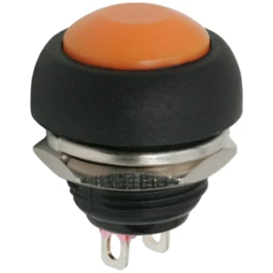 Afbeelding van 5x Inbouw Drukknop Schakelaar SPST OFF-(ON) - Momentane Push Button 250VAC 1A - Normaal Open Ronde