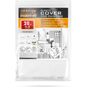 Afbeelding van Afdekfolie Schilderen / Verven LDPE Extra Sterk 30 Micron – 4 × 5 m (20 m²) – Beschermt Meubels En