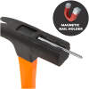 Afbeelding van Professionele timmermanshamer met magnetische spijkerhouder en glasvezelsteel - 600 g [10427] - 0aae d9ea