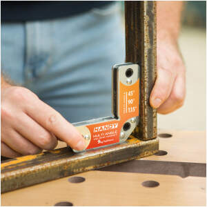 Afbeelding van Las-Magneet 9 kg – Sterke Hoekmagneet Voor Metaalbewerking En Lassen – Fixeert Werkstukken Op 45°, 90°