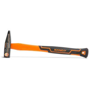 Afbeelding van Machinistenhamer Met Glasvezel Steel - Professionele Bankhamer Met Gehard Stalen Kop - DIN1041 - Met