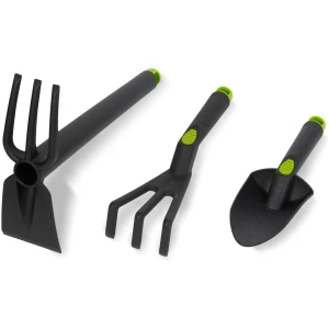Afbeelding van Tuinset Handgereedschap – Set Van 3 Stuks (Schep, Hark En Schoffel) – Kunststof Handvat – Voor