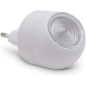 Afbeelding van Draaibare LED-Nachtlamp met Lichtsensor - 230V - 1W Koud Wit - Automatisch Aan bij Schemer - Richtbaar Licht