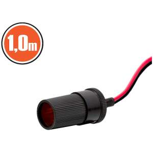 Afbeelding van 5x Auto Sigarettenaansteker Verlengsnoer met In-line Socket 1 Meter – Set van 5 Stuks – Kunststof