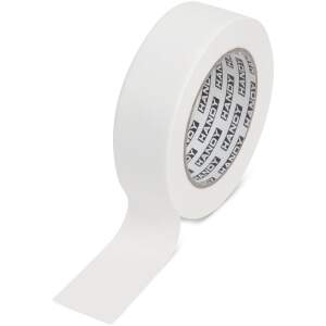 Afbeelding van Afplaktape Wit 30 mm × 50 m – Schilderstape Met Oplosmiddelhoudende Lijm – Sterke Hechting –