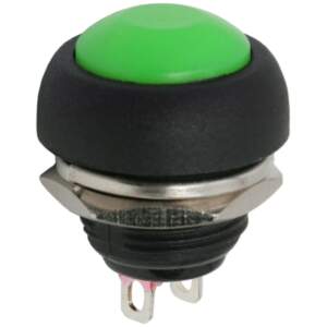 Afbeelding van 5x Inbouw Drukknop Schakelaar SPST OFF-(ON) - Momentane Push Button 250VAC 1A - Normaal Open Ronde