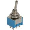 Afbeelding van 5x Tuimelschakelaar DPDT 2-Polig ON-ON – Toggle Switch 250V 3A – Inbouw Schakelaar Met 2 Circuits En 6