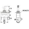 Afbeelding van 5x Momentane Tuimelschakelaar Metaal SPDT ON-OFF-ON - 3 Standen Toggle Switch 250VAC 10A (15A) - Inbouw