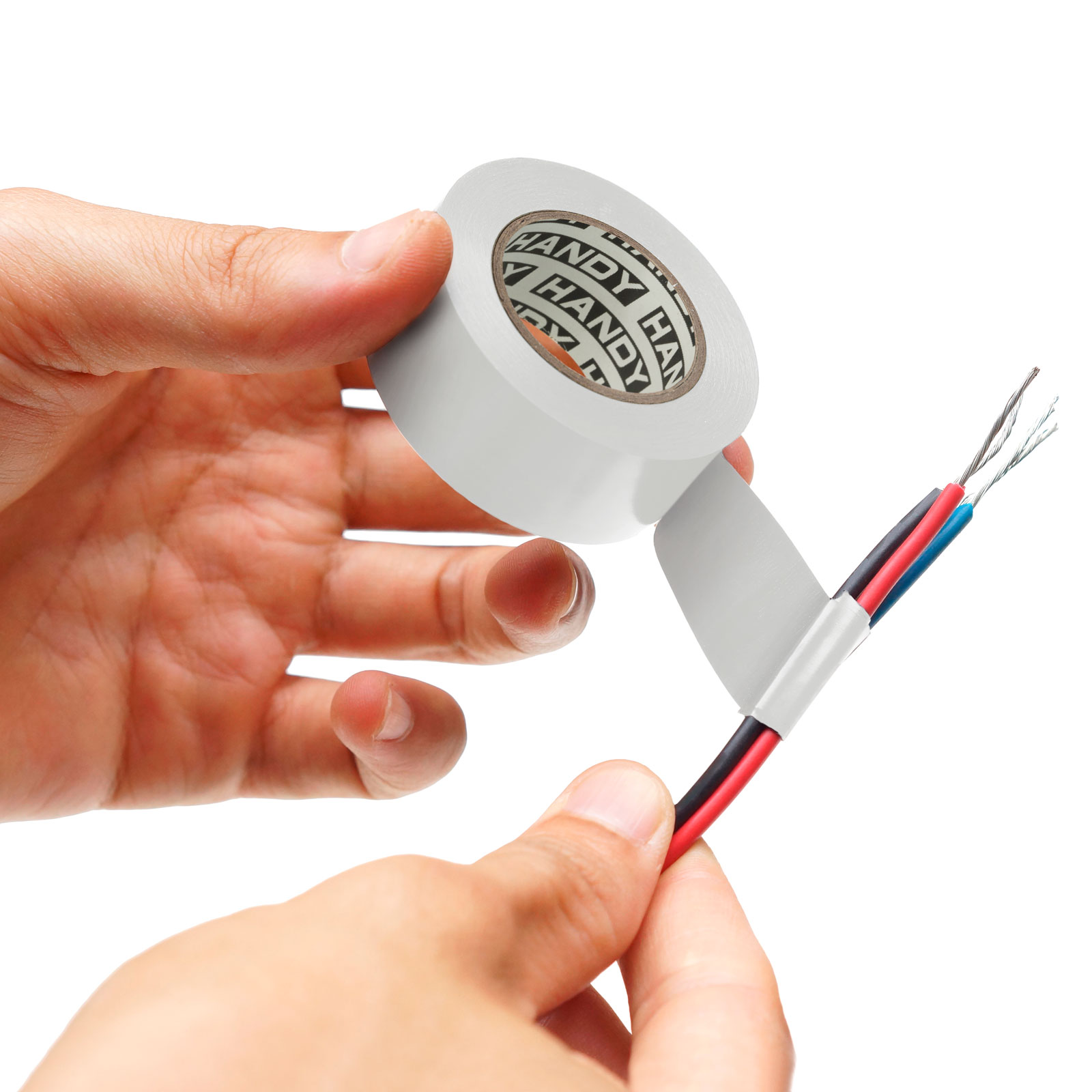 Afbeelding van 5× Isolatietape Wit 10 m × 15 mm – Set Van 5 Rollen – PVC Elektrische Tape Voor Kabelisolatie En