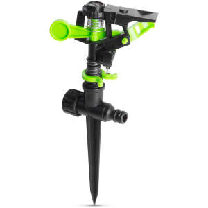 Afbeelding van Sectorsproeier Met Grondpen – Impulssproeier Tuin – Verstelbaar Bereik Tot 20 m – Kunststof –