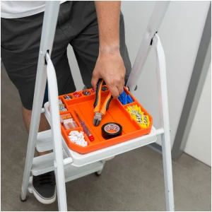 Afbeelding van Rubberen Gereedschapstray met Liniaal - 26 x 23,5 x 2,5 cm voor Klussen, Renovaties en Auto Assemblage