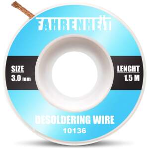Afbeelding van Desoldeerlint 1,5m X 3mm - Soldeer Wick Voor Verwijderen Van Tin - Desoldeerdraad Voor Elektronica En