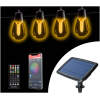 Afbeelding van Smart Solar Lichtsnoer – 25 LED Lampen – Instelbare Kleurtemperatuur – 13,6 M – Met Bluetooth App En