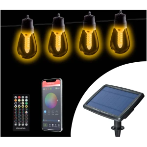 Afbeelding van Smart Solar Lichtsnoer – 25 LED Lampen – Instelbare Kleurtemperatuur – 13,6 M – Met Bluetooth App En