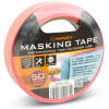 Afbeelding van Afplaktape Roze 50 m × 24 mm – Watergedragen Maskingtape Van Washi Papier – UV-Bestendig Tot 28 Dagen