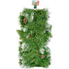 Afbeelding van Dennenslinger – Kunstdennen – Besneeuwd – Met Dennenappels En Rode Bessen – Groen / Wit – 200 Cm
