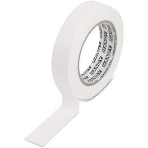 Afbeelding van Afplaktape Wit 19 mm × 50 m – Schilderstape Met Oplosmiddelhoudende Lijm – Strakke Randen –