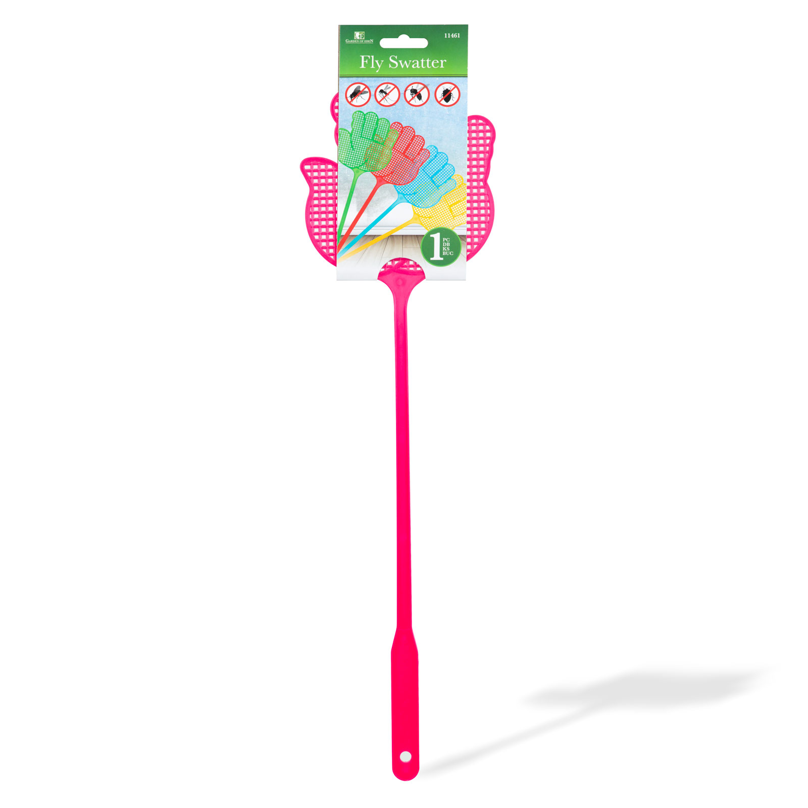 Afbeelding van Vliegenmepper – Kunststof – 43,5 cm – Traditionele Vliegenmep – Met Ophangoog – Lichtgewicht en