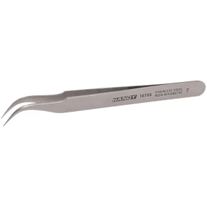 Afbeelding van Precisie Pincet Met Gebogen Punt – RVS, Niet-Magnetisch – 120 mm – Compact En Nauwkeurig Hulpmiddel