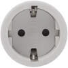 Afbeelding van Inline Stekker Wit – Losse Netstekker Met Rubber Behuizing – Slagvaste In-Line AC Stekker 230V 16A –