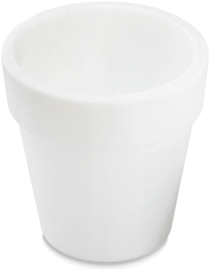 Afbeelding van Solar Bloempot Met LED Verlichting – 4x Koel Wit LED – Ø16,5 X 19 Cm – Automatisch Aan Bij Schemer –