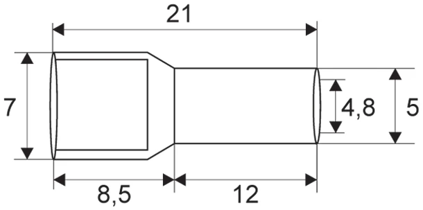 Afbeelding van 100x Geïsoleerde Adereindhuls 10 Mm² Rood – Cord End Terminal Met Rode Isolatie – Draad Eindhuls Voor