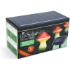 Afbeelding van Solar LED Tuinlamp Set Met 3 Paddenstoelen – Warm Wit – Op Zonne-Energie – Met Grondspies –