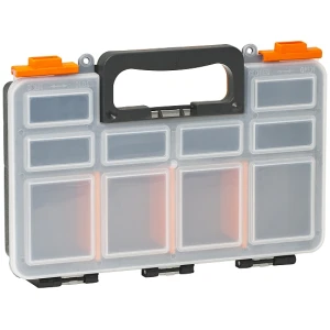 Afbeelding van Professionele Sorteerdoos / Organizer Tas – 4 Vaste Compartimenten – Schuifsluiting Met Dubbele