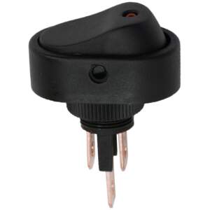 Afbeelding van 5x Verlichte Wipschakelaar SPST ON-OFF - Rocker Switch 12V DC 20A - Inbouw Schakelaar Met Rode LED Indicatie