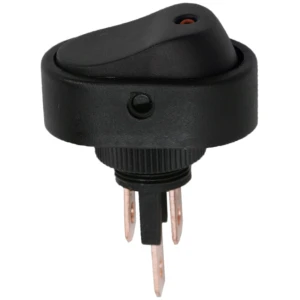 Afbeelding van 5x Verlichte Wipschakelaar SPST ON-OFF - Rocker Switch 12V DC 20A - Inbouw Schakelaar Met Rode LED Indicatie