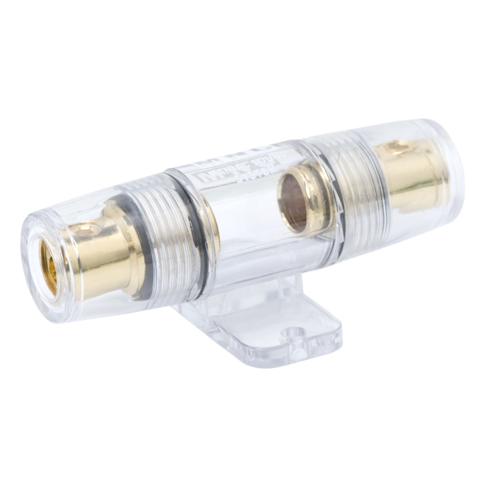 Afbeelding van Zekeringhouder Auto – Gold Plated – Voor Auto Versterker – 4–10 AWG – 10 X 37 Mm – Transparante