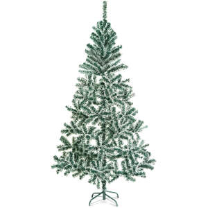 Afbeelding van Kunstkerstboom 180 Cm Met Sneeuw – Sneeuwbedekte Kunst Kerstboom Van PVC Met Metalen Voet – Realistische