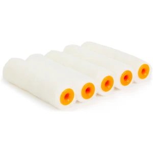 Afbeelding van 5x Verfroller Mohair/Velours 100 mm – Set Van 5 Stuks – Voor Hout En Metaal – Oplosmiddelbestendig –