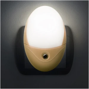 Afbeelding van LED Stopcontact Stekker Nachtlampje - Met Lichtsensor - 240V - 6x LED (Koel Wit 6000K) - 0,5W - ~20 Lumen -