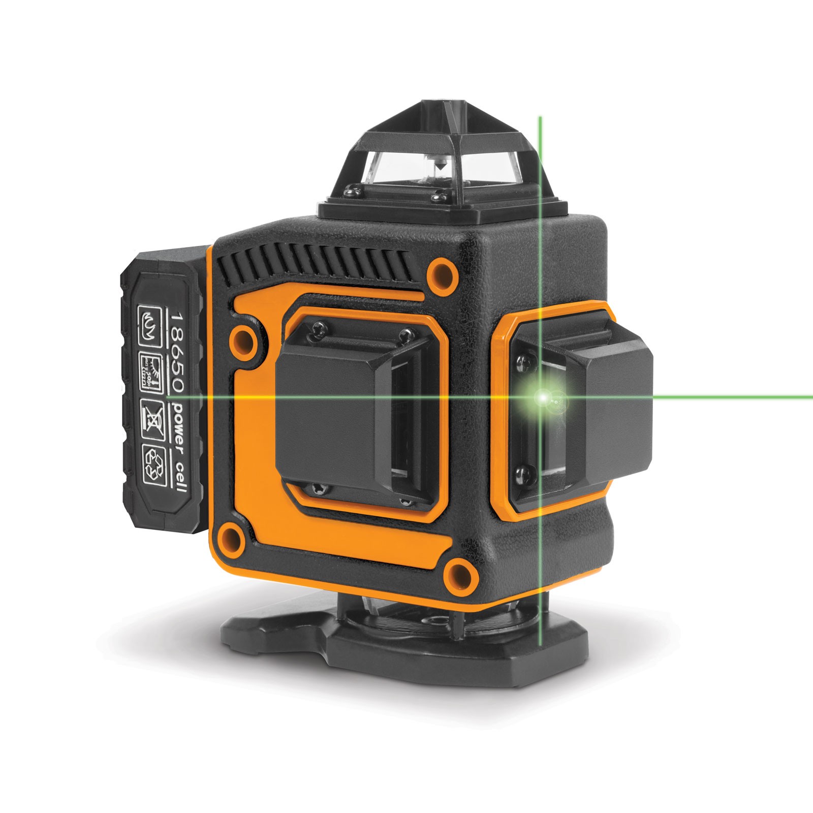 Afbeelding van Kruislijnlaser 3D Groene Laser Waterpas 360° - 16 Lijnen Laser Level Max 15m - Automatisch Zelfnivellerend