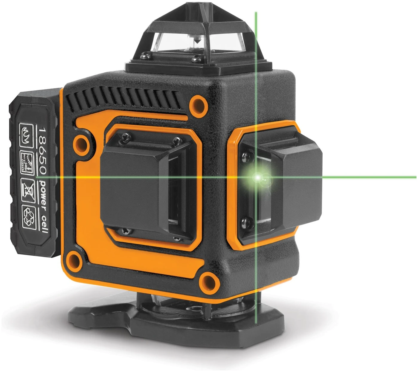 Afbeelding van Kruislijnlaser 3D Groene Laser Waterpas 360° - 16 Lijnen Laser Level Max 15m - Automatisch Zelfnivellerend