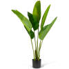 Afbeelding van Grote Kunstplant voor Binnen - Woon & Kamer Decoratie - Paradijsvogelplant Strelitzia - Groen - 1,2 m 1